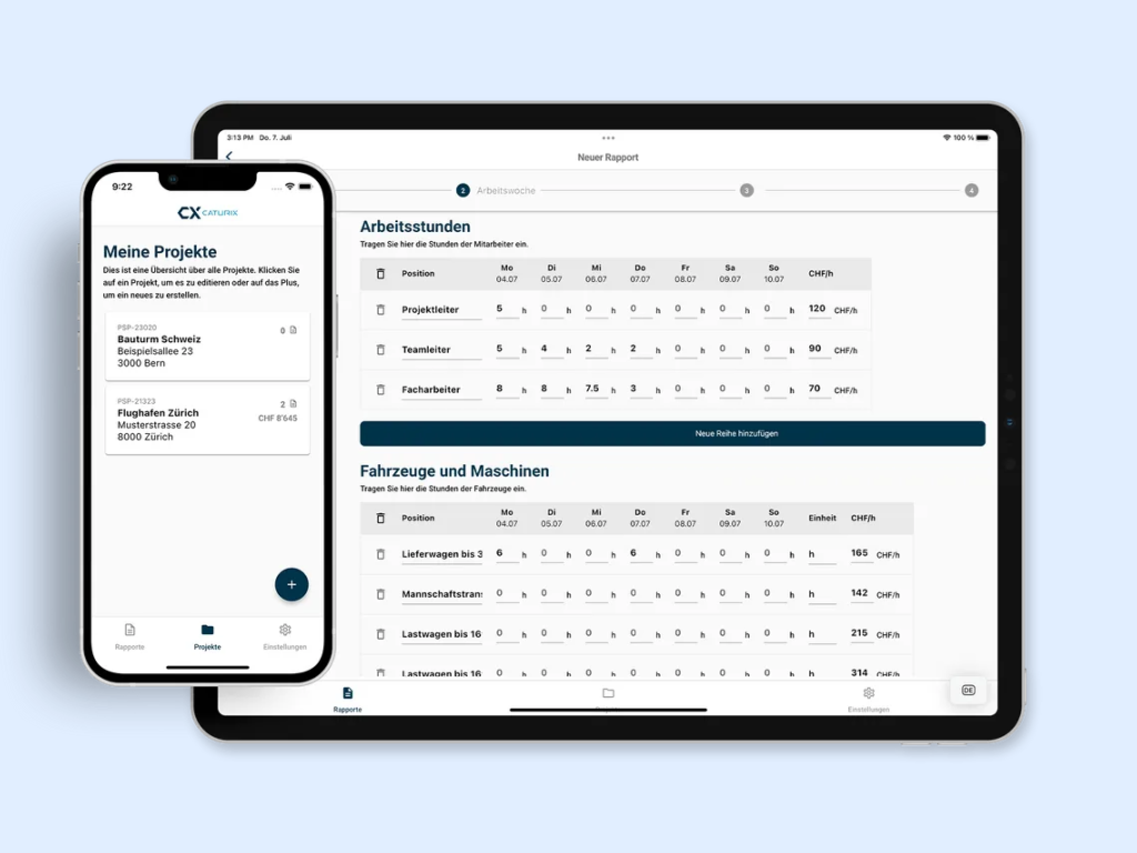 Caturix Bausoftware & App